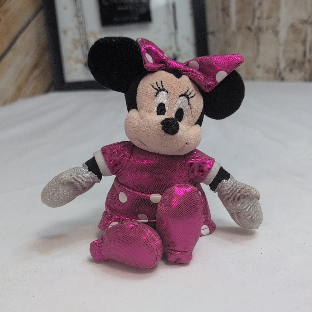 Disney Minnie Mouse TY Mini Disney Plush - Pink and Black